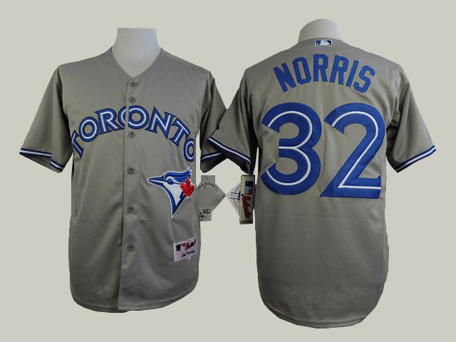 Men Toronto Blue Jays #32 Norris Grey MLB Jerseys->toronto blue jays->MLB Jersey